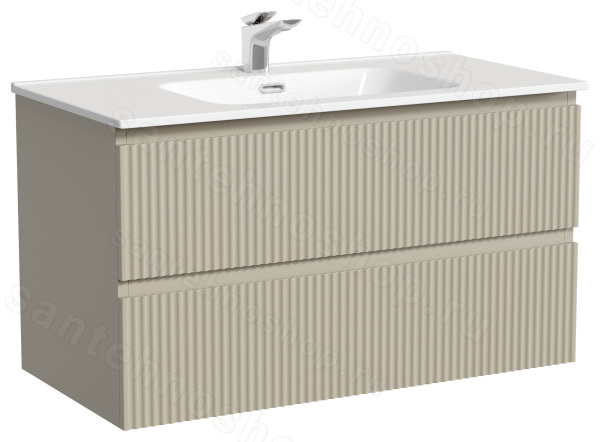 Тумба под раковину Sancos SNOB R SNR90CE 90x44.5 бежевый матовый 90x44.5 бежевый матовый