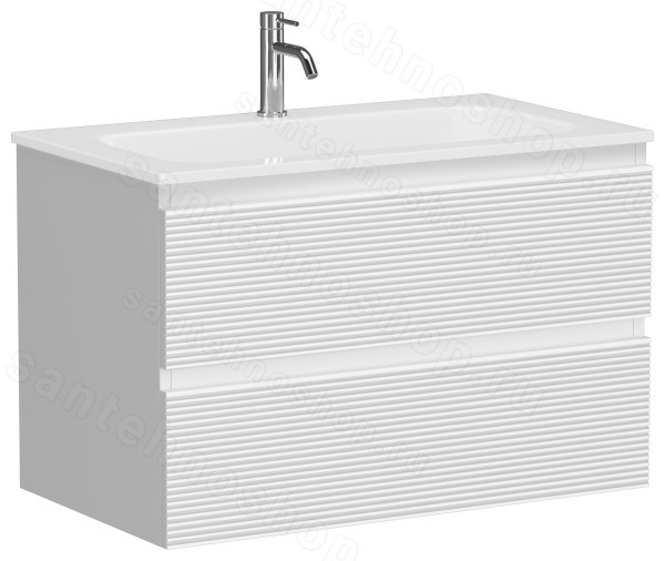 Тумба под раковину Sancos FOLK FL80W 80x44.5 белый матовый 80x44.5 белый матовый