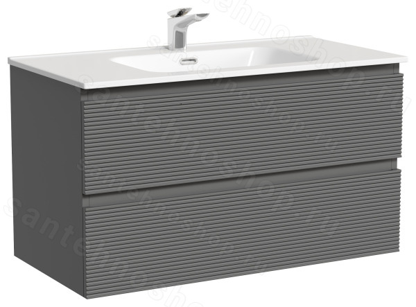 Тумба под раковину Sancos FOLK FL90GS 90x44.5 темный серый 90x44.5 темный серый