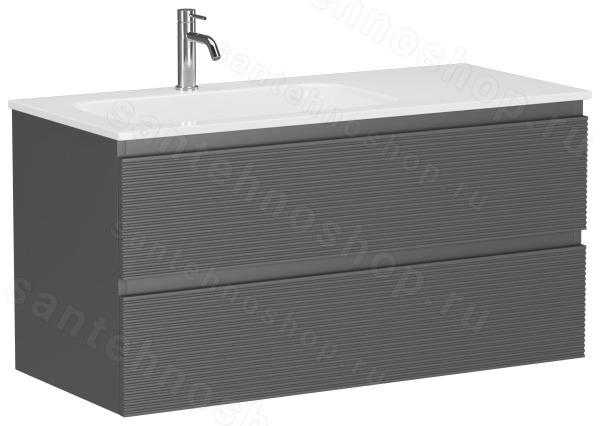 Тумба под раковину Sancos FOLK FL100LGS 99.5x44.5 темный серый 99.5x44.5 темный серый