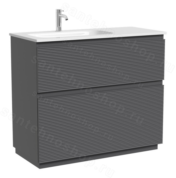 Тумба под раковину Sancos FOLK Floor FL100FLGS 99.5x44.5 темный серый 99.5x44.5 темный серый