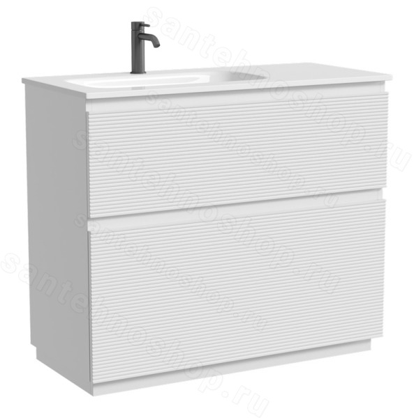 Тумба под раковину Sancos FOLK Floor FL100FLW 99.5x44.5 белый матовый 99.5x44.5 белый матовый