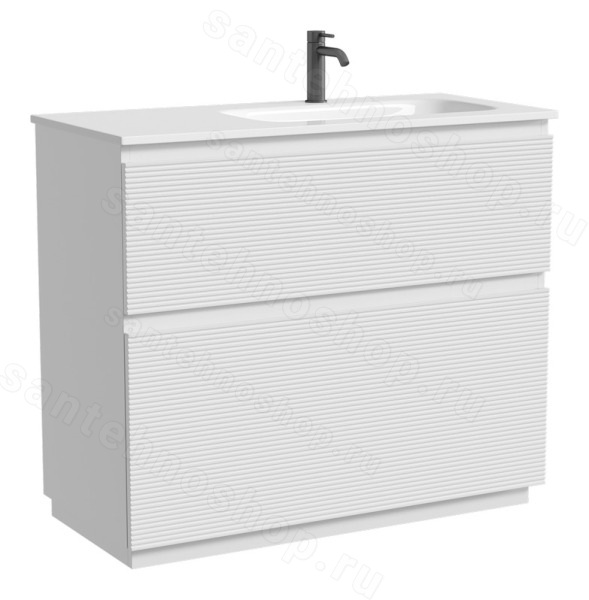 Тумба под раковину Sancos FOLK Floor FL100FRW 99.5x44.5 белый матовый 99.5x44.5 белый матовый