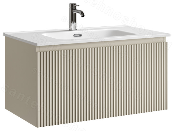 Тумба под раковину Sancos SNOB R 1.0 SNR1.080CE 80x44.5 бежевый матовый 80x44.5 бежевый матовый