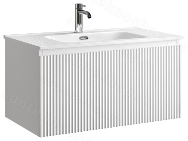 Тумба под раковину Sancos SNOB R 1.0 SNR1.080W 80x44.5 белый матовый 80x44.5 белый матовый