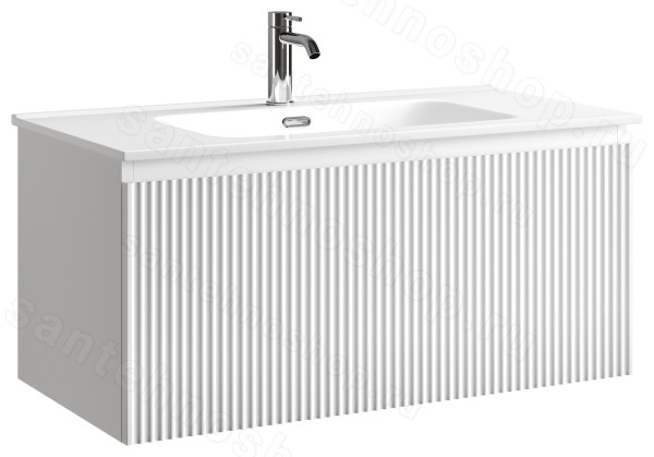 Тумба под раковину Sancos SNOB R 1.0 SNR1.090W 90x44.5 белый матовый 90x44.5 белый матовый