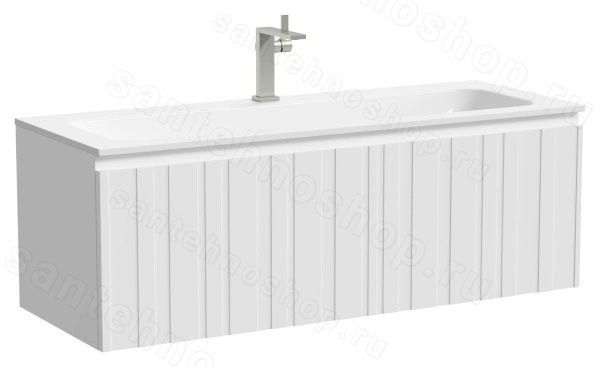 Тумба под раковину Sancos LM120W 119.5x44.5 белый матовый 119.5x44.5 белый матовый