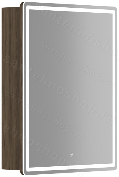 Зеркальный шкаф с подсветкой Sancos Mirror MI60ECH 59x74, дуб чарльстон 59x74, дуб чарльстон