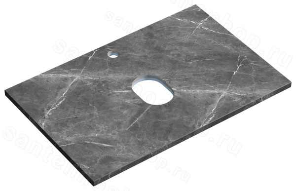Столешница Sancos TT70A1X 70x46 из керамогранита, черное небо 70x46 из керамогранита, черное небо