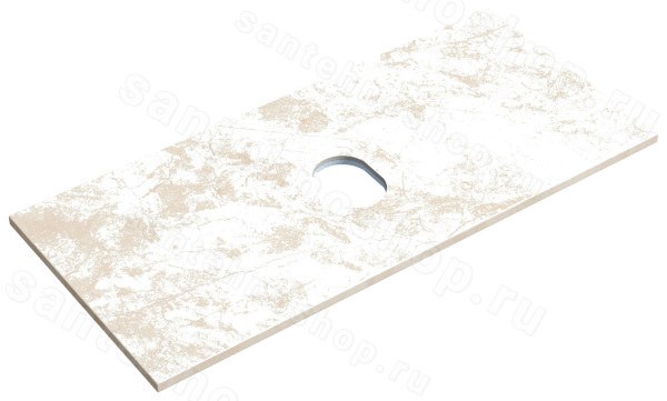 Столешница Sancos TT100A2 100x46 из керамогранита, креман 100x46 из керамогранита, креман