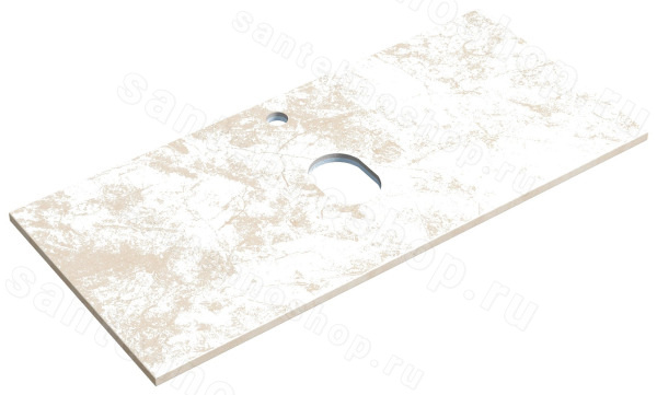 Столешница Sancos TT100A2X 100x46 из керамогранита, креман 100x46 из керамогранита, креман