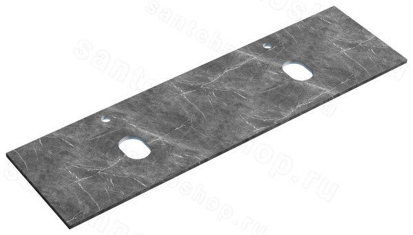 Столешница Sancos TT160A1X 160x46 из керамогранита, черное небо 160x46 из керамогранита, черное небо