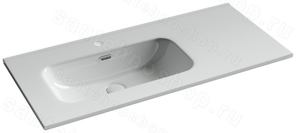 Раковина Ceramicanova Element CN7003L 101x46.5, белая глянцевая 101x46.5, белая глянцевая