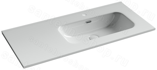 Раковина Ceramicanova Element CN7003R 101x46.5, белая глянцевая 101x46.5, белая глянцевая