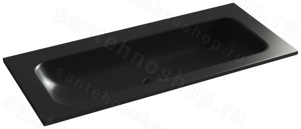 Раковина Ceramicanova Grace CN7013MBwx 101x45.7, черная матовая 101x45.7, черная матовая
