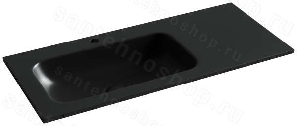 Раковина Ceramicanova Grace CN7014MB 101x45.7, черная матовая 101x45.7, черная матовая