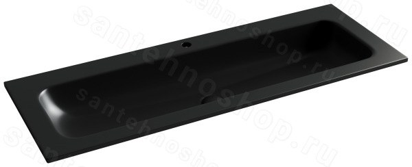 Раковина Ceramicanova Grace CN7017MB 121x45.7, черная матовая 121x45.7, черная матовая