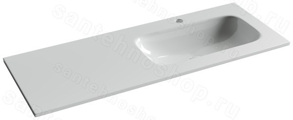Раковина Ceramicanova Grace CN7021 121x13.7, белая глянцевая 121x13.7, белая глянцевая
