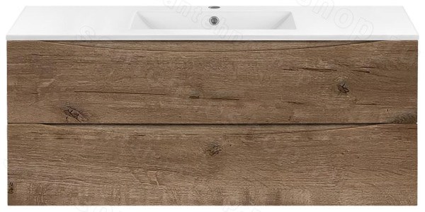Тумба под раковину Vincea Миа VMC-2MC120VO 100x50 подвесная, винтажный дуб 100x50 подвесная, винтажный дуб