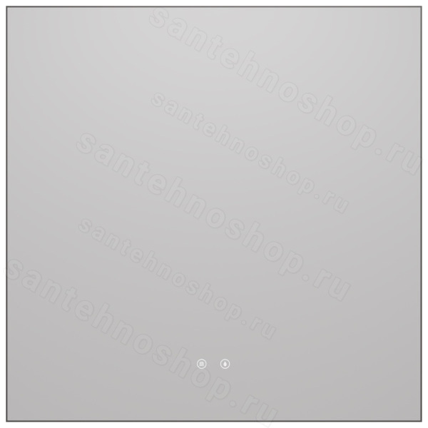 Зеркало с подсветкой Vincea VLM-4F800GM-2 80x80, вороненая сталь 80x80, вороненая сталь