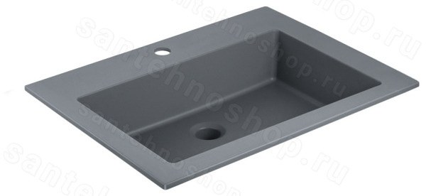 Раковина Vincea VCB-13600G 60x48, серая матовая 60x48, серая матовая