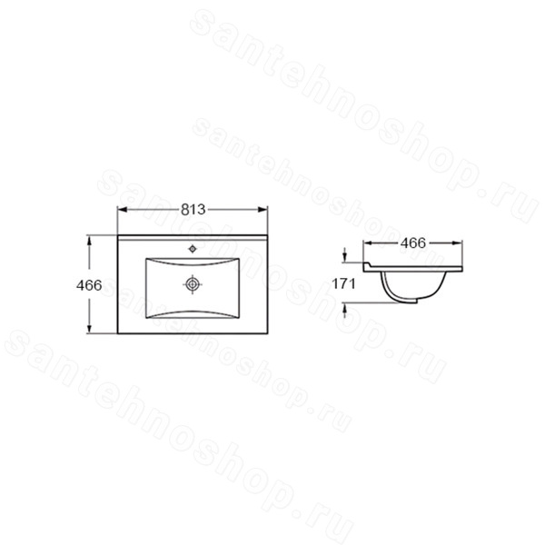 Раковина Vincea VBS-13980MB 81x47, черная матовая 81x47, черная матовая