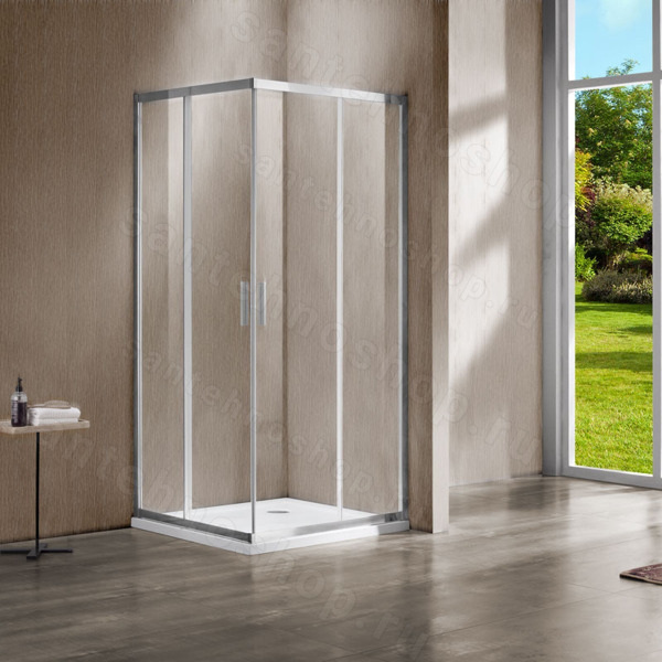 Душевой уголок Vincea Garda VSS-1G800CL 80x80, профиль хром 80x80, профиль хром