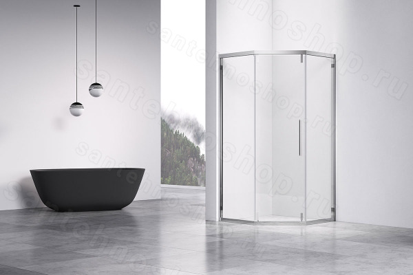 Душевой уголок Vincea Show VSP1-4SH100CL 100x100, профиль хром 100x100, профиль хром