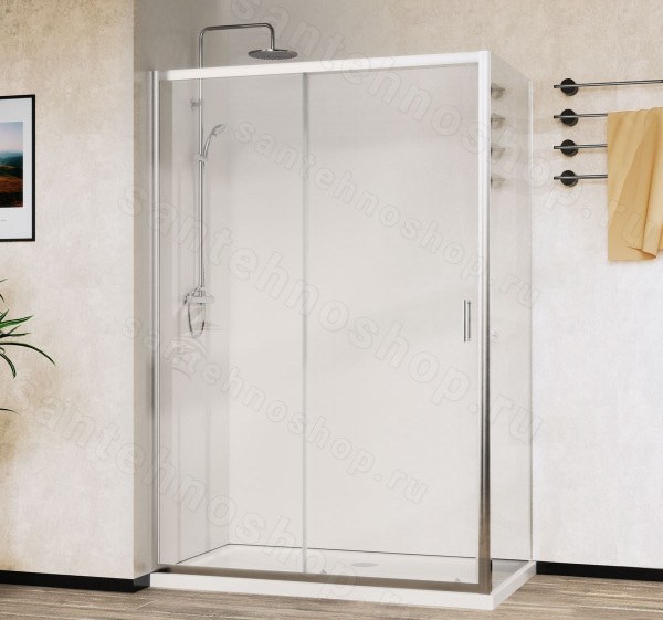 Душевой уголок Vincea City VSR-5CT9012CL 120x90, профиль хром 120x90, профиль хром
