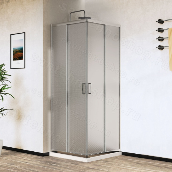Душевой уголок Vincea City VSS-5CT800MT 80x80, профиль хром 80x80, профиль хром