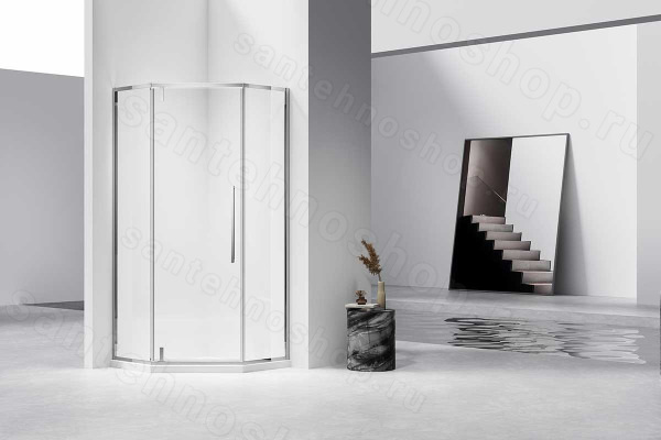 Душевой уголок Vincea Slim-N VSP-4SN100CL 100x100, профиль хром 100x100, профиль хром