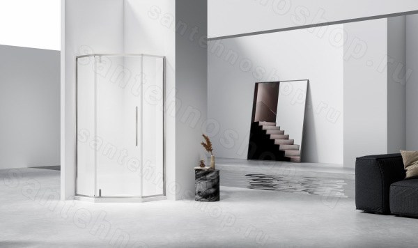 Душевой уголок Vincea Slim-N VSP-4SN100CLBN 100x100, профиль брашированный никель 100x100, профиль брашированный никель