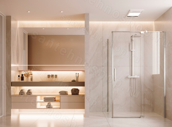 Душевой уголок Vincea Extenza VSR-4EX901090CL 900/1000x90, профиль хром 900/1000x90, профиль хром