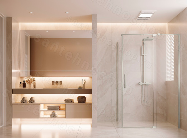 Душевой уголок Vincea Extenza VSR-4EX111210CLBN 1100/1200x100, профиль брашированный никель 1100/1200x100, профиль брашированный никель