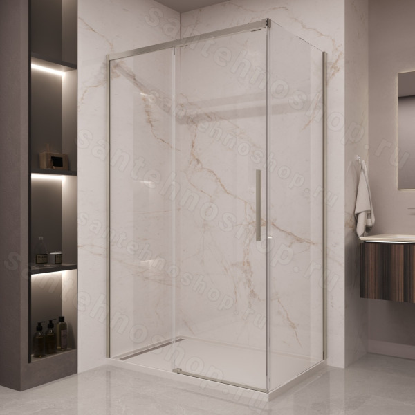 Душевой уголок Vincea Stella VSR-1ST9012CLBN 120x90, профиль брашированный никель 120x90, профиль брашированный никель