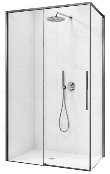Душевой уголок Vincea Ultima VSR-7UL9014CLGM 140x90, профиль вороненая сталь 140x90, профиль вороненая сталь