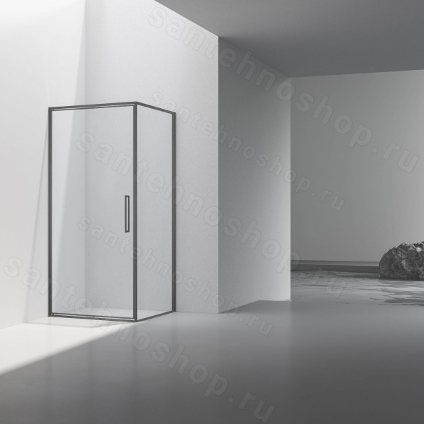Душевой уголок Vincea Slim VSR-4SLP9010CLGM 100x90, профиль вороненая сталь 100x90, профиль вороненая сталь