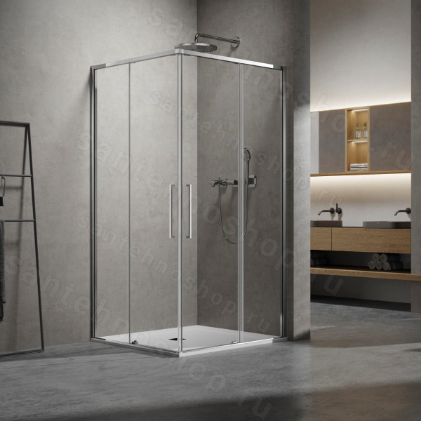 Душевой уголок Vincea Slim VSS-6SL900CL 90x90, профиль хром 90x90, профиль хром