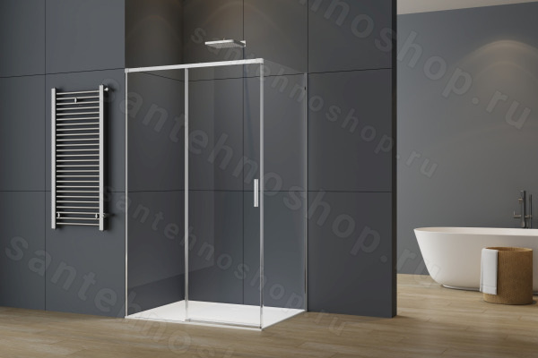 Душевой уголок Vincea Soft 2 VSR-3SO29010CL 100x90, профиль хром 100x90, профиль хром