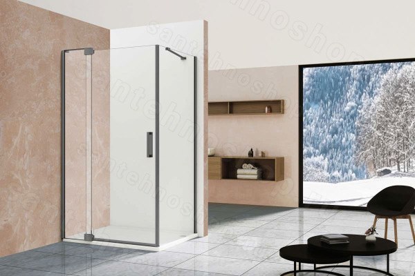 Душевой уголок Vincea Extra VSR-1E101190CLGM 1000/1100x90, профиль вороненая сталь 1000/1100x90, профиль вороненая сталь
