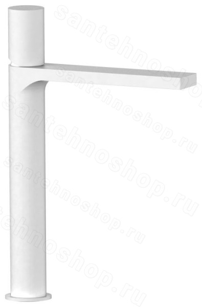 Смеситель для раковины AQG Tube 01TUB120BL, белый матовый, белый матовый