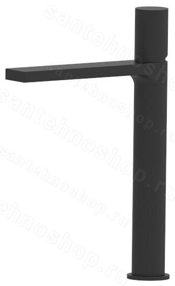 Смеситель для раковины AQG Tube 01TUB120NG, черный матовый, черный матовый