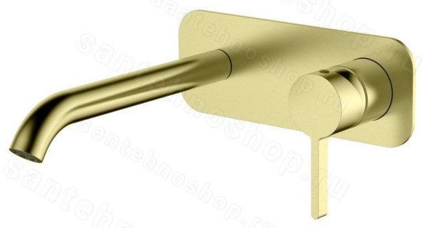 Смеситель для раковины AQG Urban Flow 01URF170OC встраиваемый, матовое золото встраиваемый, матовое золото