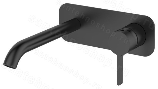 Смеситель для раковины AQG Urban Flow 01URF170NG встраиваемый, черный матовый встраиваемый, черный матовый