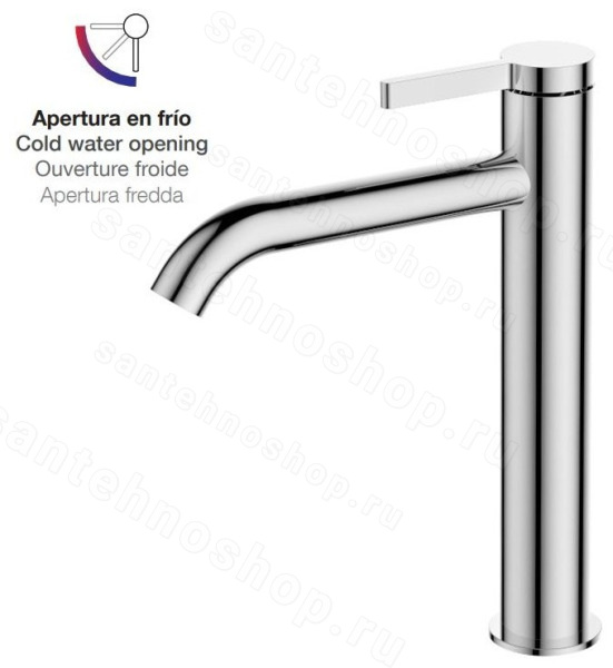 Смеситель для раковины AQG Urban Flow 01URF120CR, хром, хром