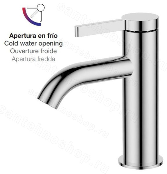 Смеситель для раковины AQG Urban Flow 01URF100CR, хром, хром