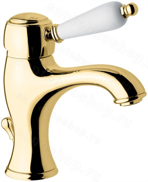 Смеситель для раковины Emmevi Laguna 40063/OR, золото, золото