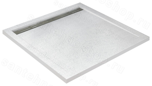 Душевой поддон Cezares TRAY-AS-A-80-30-W 80x80 из искусственного камня, белый 80x80 из искусственного камня, белый