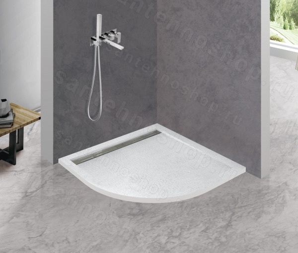 Душевой поддон Cezares TRAY-AS-R-80-30-W 80x80 из искусственного камня, белый 80x80 из искусственного камня, белый