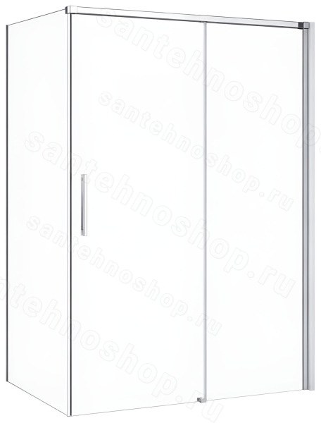 Душевой уголок Cezares DUET SOFT-M-AH-1-110/100-C-Cr 110x100, профиль хром 110x100, профиль хром